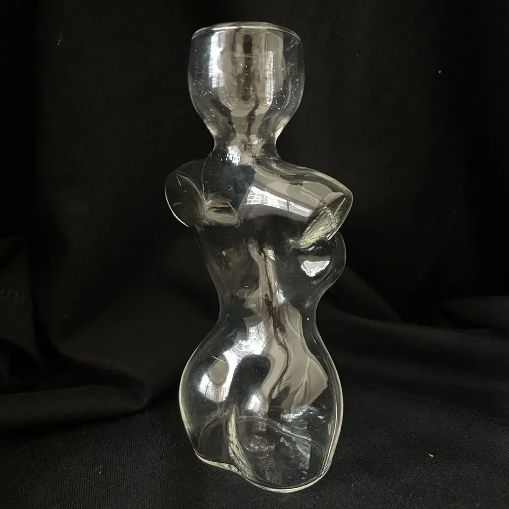 Elegant Body Design Glass Vase